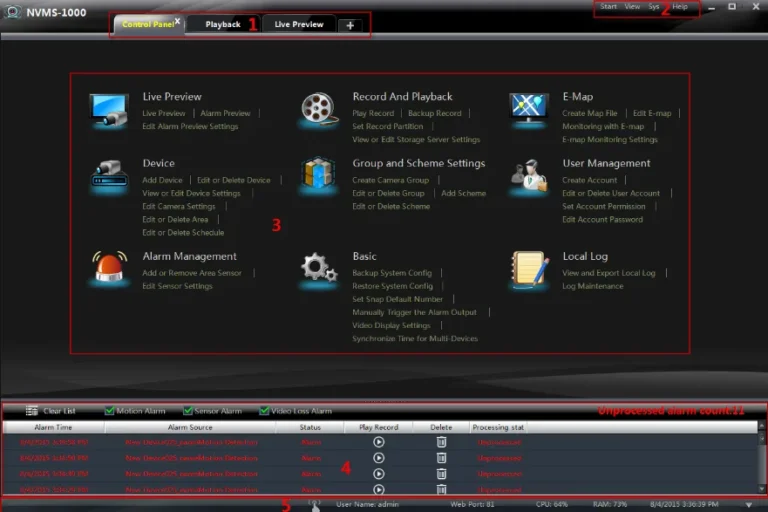 CMS 2.0 Hi-view สำหรับ DVR 9800