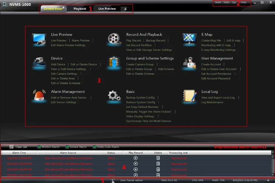 CMS 2.0 For Hi-view DVR series 9800