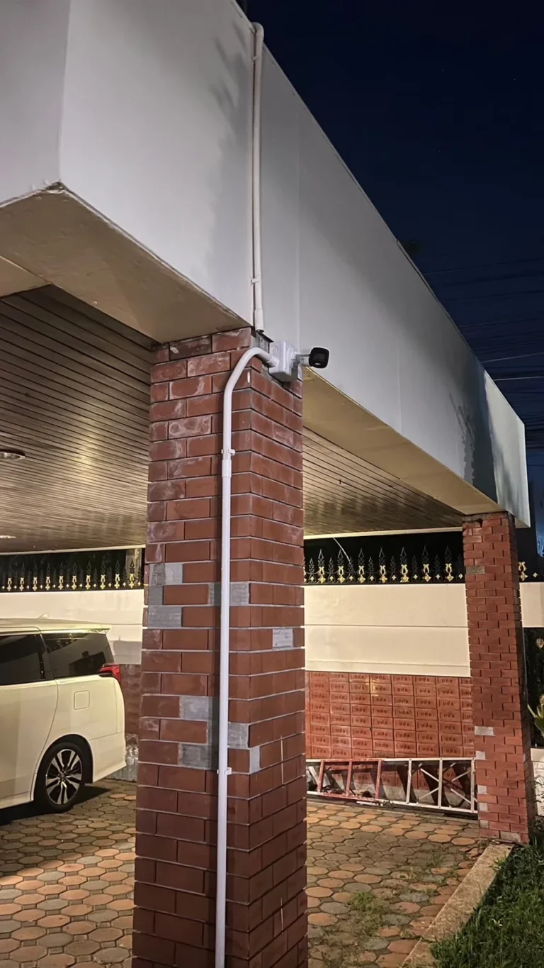 ตัวอย่างงานติดกล้องกลางแจ้งบริษัท เอส.เอ็ม.เอ ชุด 8 ตัว