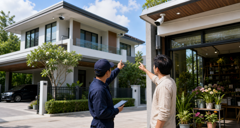 ภาพประกอบกล้องวงจรปิด Hikvision พร้อมติดตั้งก่อนขอราคาสำหรับบ้านและร้านค้า