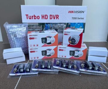 ผลงานการติดตั้งกล้อง ยี่ห้อ HIKVISION ระบบ ANALOG จำนวน 4 ตัว