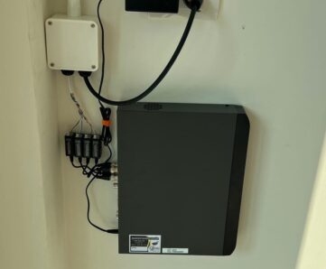 ผลงานการติดตั้งกล้อง ยี่ห้อ HIKVISION ระบบ ANALOG จำนวน 4 ตัว