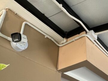 ติดตั้งบ้านคุณวรกร ชุดกล้อง 4 ตัว IP