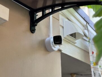 ติดตั้งบ้านคุณวรกร ชุดกล้อง 4 ตัว IP