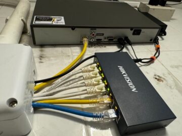 ติดตั้งบ้านคุณวรกร ชุดกล้อง 4 ตัว IP