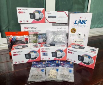 ติดตั้งบ้านคุณวรกร ชุดกล้อง 4 ตัว IP