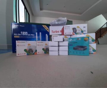 ผลงานการติดตั้งกล้อง ยี่ห้อ HIKVISION ระบบ ANALOG จำนวน 7 ตัว