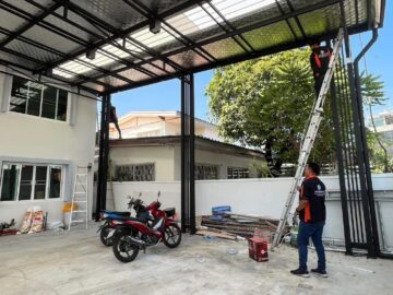 ผลงานการติดตั้งกล้อง ยี่ห้อ HIKVISION ระบบ ANALOG จำนวน 4 ตัว